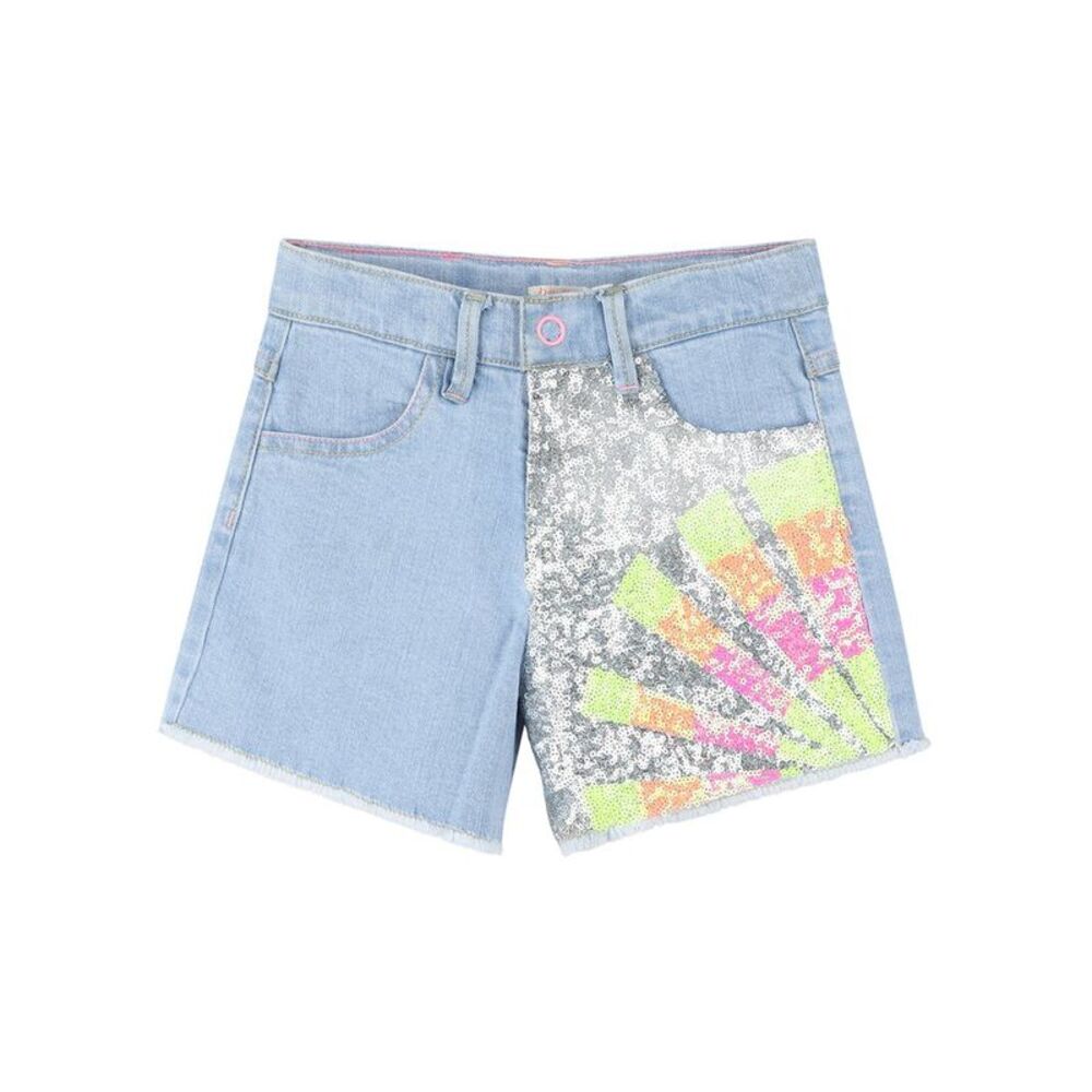 Billieblush Girls  Pattern Short, Blue